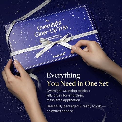 medicube Overnight Glow-Up Trio | Amazon Exclusive Holiday Overnight Wrapping Peel Off Mask | Collagen, Turmeric & PDRN | Perfect for Holiday Gifting & Self-Care | Korean Skincare for Women & Men thumbnail 5