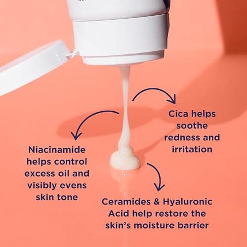 PanOxyl PM Balancing Repair Moisturizer with Niacinamide, Ceramides and Cica, Moisturising Facial Care, Acne Prone Skin and Dry Skin, Non-Comedogenic thumbnail 3
