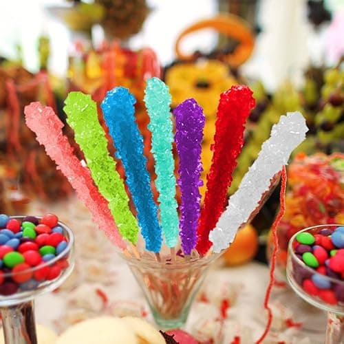 Extra Large Rock Candy Sticks: 48 Assorted Lollipop - Party Favors - Candy Buffet - Bulk Rock Candy Sticks for Birthdays, Weddings, Reception Candy, Decorationsand Baby Shower - Espeez Bulk Candy thumbnail 3