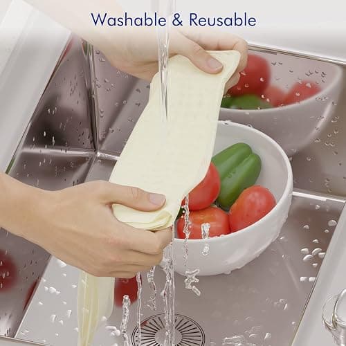 10 PCS Reusable Cheesecloth, Grade 100, 20x20 Inch Hemmed Cheese Cloth for Straining Craft, 100% Cotton Unbleached Cloth Strainer for Cooking, Baking, Juicing, Cheese Making thumbnail 4
