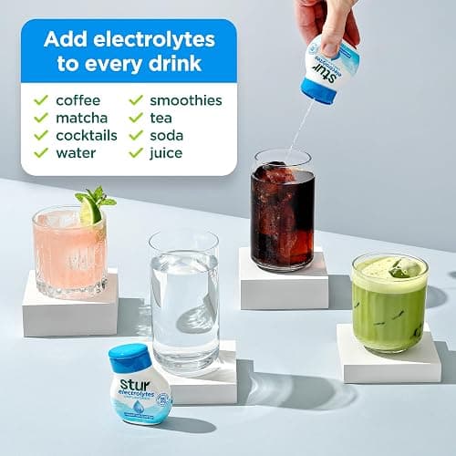 Stur Electrolyte Drops | Trace Minerals for Instant Hydration | No Sugar, No Sweeteners | Zero Calories | Unflavored Liquid Water Enhancer | Vegan & Keto Friendly | 5 Bottles (Makes 160 Drinks) thumbnail 5