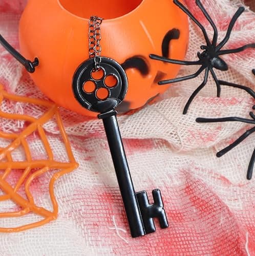 UV-BANS Button Key Necklace Stone Necklace Dragonfly Hair Clips Halloween Cosplay Costume Stuff Accessories for Adult Women Men thumbnail 5
