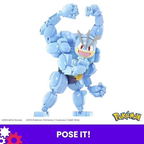 MEGA Pokémon Building Toys Set Machamp with 401 Pieces, Articulated and Poseable with Motion, 6+ Inches Tall, for Kids thumbnail 3
