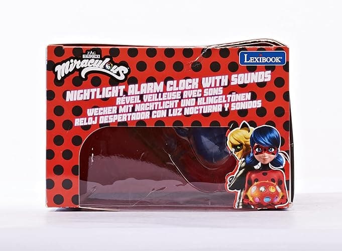 LEXiBOOK - Miraculous Digital Alarm Clock with Night Light Snooze, Clock, Luminous Ladybug, Red Colour - RL800MI thumbnail 14