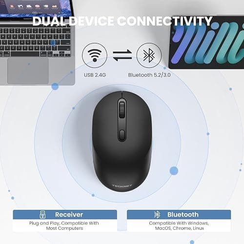 TECKNET Wireless Mouse, Bluetooth Mouse  thumbnail 2