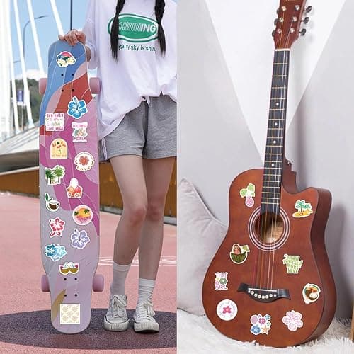 WQOWEHI 64 Pack Coconut Girl Stickers Vinyl Beach Stickers for Water Bottles, Laptops, Scrapbooks, Skateboards, Suitcases Girl Decals for Adults, Teens, Kids Christmas Halloween Birthday Gifts thumbnail 6