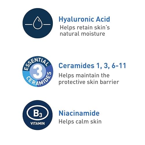 CeraVe Foaming Facial Cleanser, Daily Face Wash for Oily Skin, Hyaluronic Acid + Ceramides + Niacinamide, Fragrance Free & Paraben Free, Non-Drying Oil Control Face Wash, 19 Fluid Ounce thumbnail 5