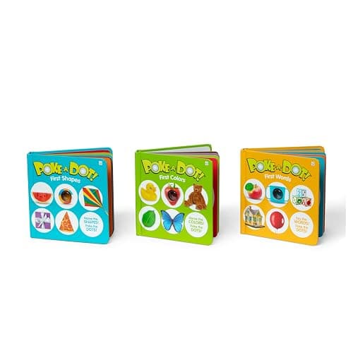 Melissa & Doug Poke-a-Dot! 3Pk First Words, Shapes & Colors, Interactive Children's Board Books with Buttons to Pop, Educational Sensory Toy for Toddlers & Preschoolers Ages 1+ thumbnail 4