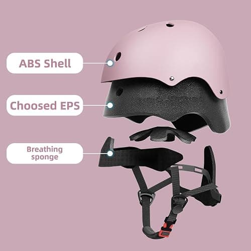 67i Kids Bike Helmet Toddler Helmets for Ages 3-8 Years Old Girls Boys Kid Adjustable Skateboard Bicycle Helmets Multi-Sport Ventilation Skateboarding Cycling Scooter Roller Skate Helmet thumbnail 2