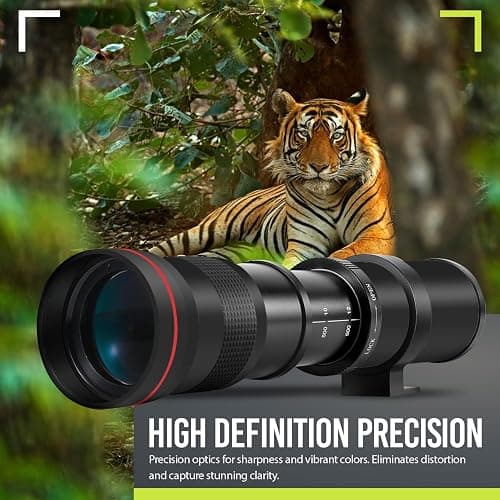 High-Power 420-1600mm f/8.3 HD Manual Telephoto Zoom Lens for Canon T1i T2i T3 T3i T4 T4i T5 T5i T6 T6i T6s T7 T7i T7s T8i EOS 1D 5D 6D 7D 30D 40D 50D 60D 70D 80D 90D XS XSI SL3 SL2 SL1 thumbnail 5