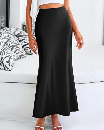BTFBM Womens Fall Skirts 2025 Business Casual Clothes High Waisted Cocktail Party Wedding Guest Mermaid Maxi Skirt thumbnail 8