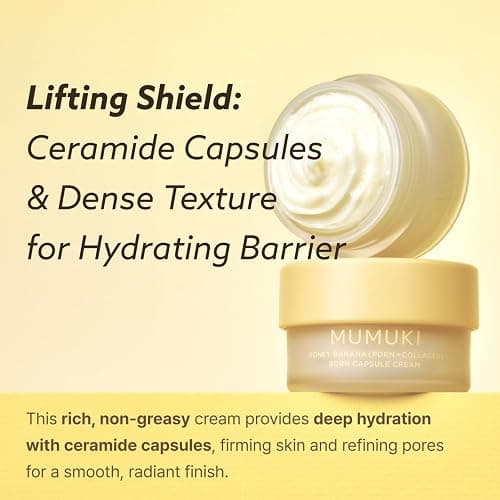 MUMUKI Honey Banana BDRN 3-Step Skincare Set | Bubble Mask, Capsule Ampoule & Cream | Hydration, Glow & Elasticity Care | Korean Skincare Set thumbnail 6