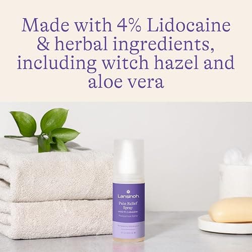 Lansinoh 4% Lidocaine Perineal Spray, Pain Relief for Postpartum Care, 3.5 Ounces thumbnail 7