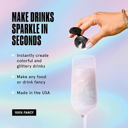 Fancy Sprinkles Moonstone Iridescent Edible Glitter Luster Dust 4gm | For Drinks, Cocktails, Champagne & Cake Decorating | Vegan, Gluten Free, Non-GMO | Made in USA thumbnail 4