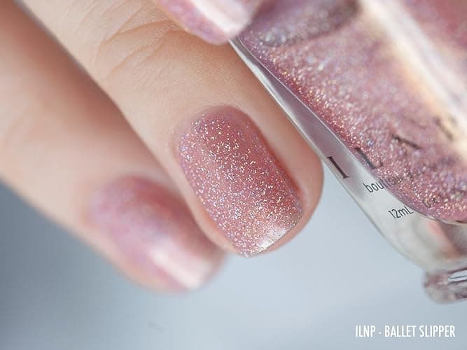 ILNP Ballet Slipper - Soft Pink Holographic Nail Polish thumbnail 4