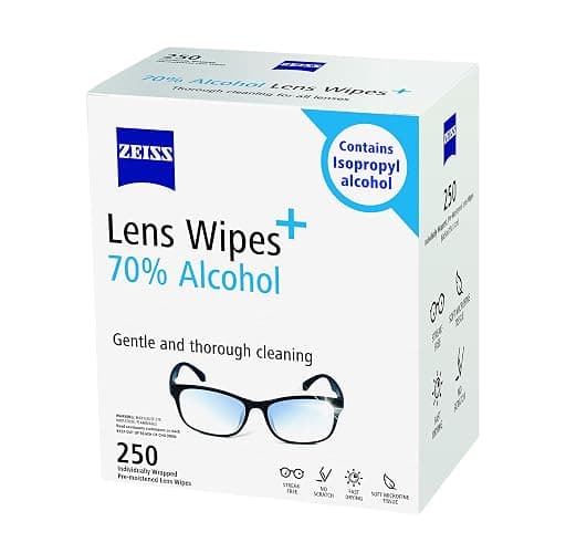 ZEISS Pre-Moistened Lens Cleaning Wipes with 70% Alcohol, 250 Count thumbnail 3