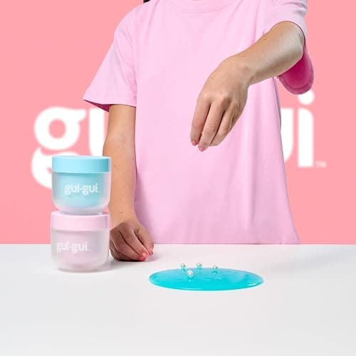 Gui Gui Scented Shimmer Deluxe Duo Pack with 2 Iridescent Slimes, 5 Step DIY Process to Customize Your Ultimate Slime Glow-Up, Resealable and Reusable Container, ASMR Experience thumbnail 4
