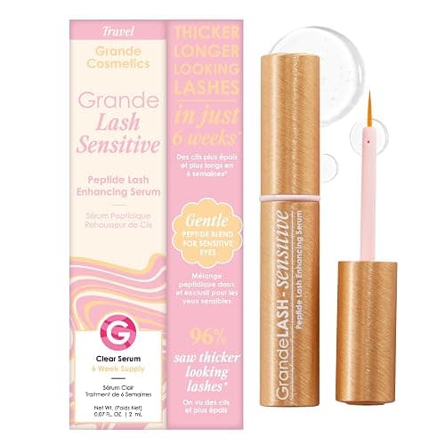 Grande Cosmetics GrandeLASH-Sensitive Peptide Infused Lash Serum for Fuller, Longer-Looking Natural Eyelashes, Enhancing Treatment with Nourishing Botanicals, Cruelty-Free - Image 1