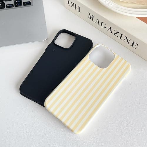 CHEDEMK Compatible with iPhone 17 Case, Cute Fashion Aesthetic Striped Phone Case for Women, Shockproof Soft TPU and Hard PC Protective Phone Cover for iPhone 17 6.3"- Pink thumbnail 4