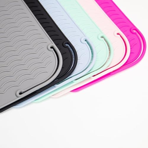 ANGENIL Flat Iron Silicone Mat and Travel Case for Hair Tools - Heat Resistant Mat, Straightener Pad, and Curling Iron Sleeve (9" x 6.5") thumbnail 5