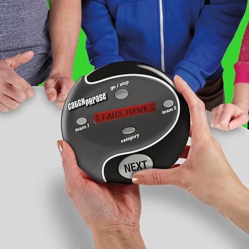 Hasbro Gaming Catch Phrase Electronic Game | Fun Active Handheld Party Games for Adults, Teens, and Kids | 4 or More Players, 2 Teams | Portable Summer Travel Activities | Ages 12+ (Amazon Exclusive) thumbnail 2