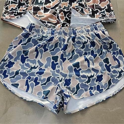 RICHTRUE Camo Boxer Shorts Women Cute Graphic Y2k Shorts Colorful Summer Bottoms 2025 Trendy thumbnail 3