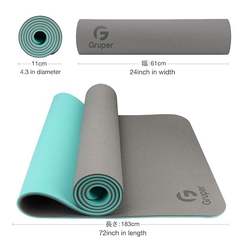 Yoga Mat Non Slip, Eco Friendly Fitness Exercise Mat with Carrying Strap,Pro Yoga Mats for Women,Workout Mats for Home, Pilates and Floor Exercises thumbnail 3