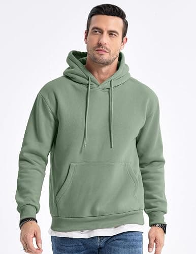 JMIERR Mens Casual Cotton Hooded Collar Drawstring Hoodies Pullover Sweatshirts Casual Long Sleeve Shirts thumbnail 8