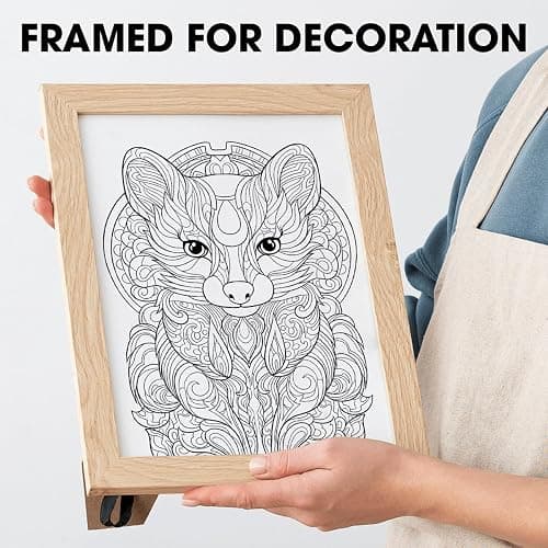 SOUTHERN LOTUS Animal Patterns Spiral Coloring Book Wirebound Hardcover Papers With Relaxing Animals Mandala Drawings Color Pages For Adults Women Seniors Mindfulness Relaxation Anxiety Relief thumbnail 6