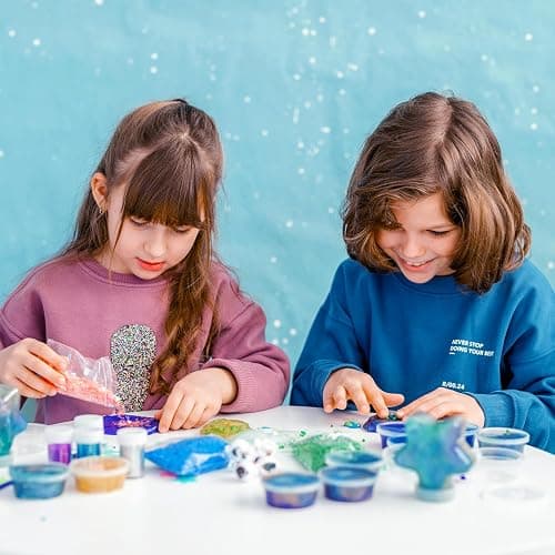 Galaxy Slime Kit for Boys & Girls - Colorful Premade Galaxy Slime for Kids, DIY Toy Slime Set with Glow in The Dark Stars, Idea for Christmas & Holiday, Boys & Girls Ages 5-12+ thumbnail 8