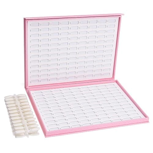 Noverlife 216 Nail Colors Chart Display, Nail Gel Polish Display Book with 216 False Nail Tips, Professional Salon Nail Color Swatches Nail Practice Card Board thumbnail 5