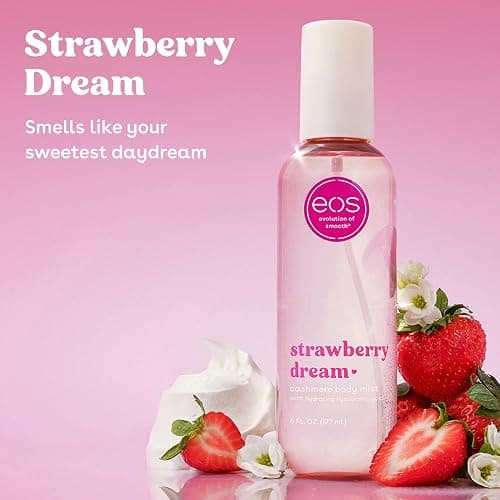 eos Cashmere Body Mist- Strawberry Dream, Body Spray for Women, 6 fl oz thumbnail 2