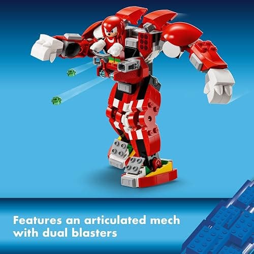 LEGO Sonic The Hedgehog Knuckles’ Guardian Mech Building Toy Set, Sonic Toy for Kids, Video Game Inspired Knuckles Action Figure with Master Emerald, Gaming Gift for 8 Year Old Boys and Girls, 76996 thumbnail 3