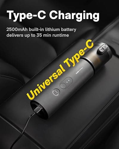 HOTO Handheld Car Vacuum Cleaner Cordless, 4-in-1 Portable Mini Vacuum with 20000Pa Strong Suction, Electric Compressed Air Duster Blower for Car, Desk, Computer, Keyboard, Home, Office Cleaning thumbnail 9