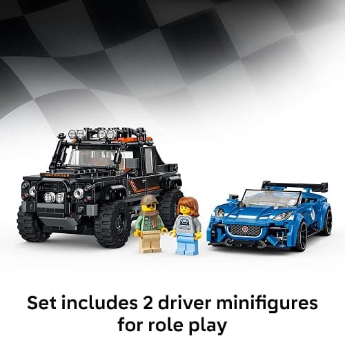 LEGO Speed Champions Jaguar Project 7 & Land Rover Defender 77264 | Building Toy for Boys & Girls, Ages 10+, Detailed Toy Cars for Kids, Play or Display Model, 740 pieces, Gift for Birthdays thumbnail 5