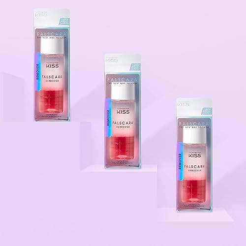 KISS Falscara DIY Eyelash Extension Remover with Natural Rosewater – Gentle Soothing Nourishing Eye Cleanser for Removal of Artificial False Synthetic Eyelashes, Lash Wisps, and Bond & Seal Adhesive thumbnail 6
