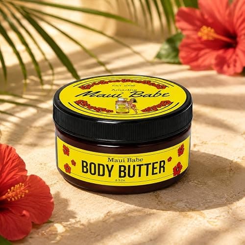 Maui Babe Body Butter – Intensive All-Over Body Moisturizer with Cocoa Butter & Coconut Oil, 8 oz thumbnail 2