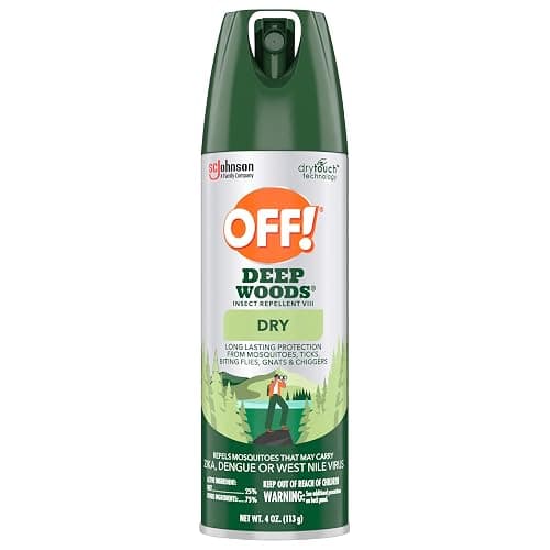 OFF! Deep Woods Insect Repellent Aerosol, Dry, Non-Greasy Formula, Bug Spray with Long Lasting Protection from Mosquitoes and Ticks, 4 Oz, (Pack of 2) thumbnail 10