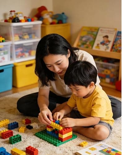 300Pcs Building Brick Bulk, Tan Bulk Bricks with 5 Sizes, Compatible with Lego and Parts and Pieces, Creative Halloween Christmas Building Block Toys for Boys Girls Ages 6 7 8 9 10 Years Old thumbnail 2