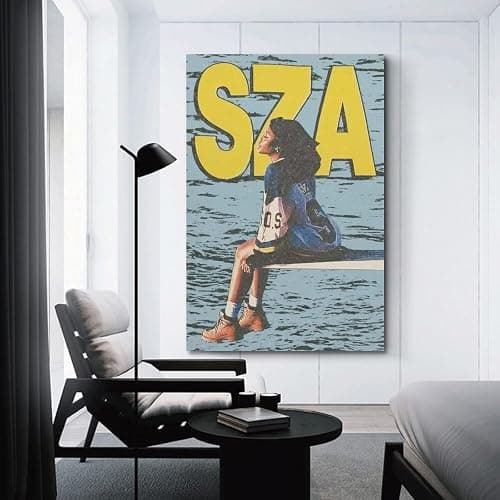 KJDSMOM SZA album Posters Wall Art For Living Room And Bed Room Pop Music Canvas Prints Aesthetic08x12inch(20x30cm) Unframe-style thumbnail 3
