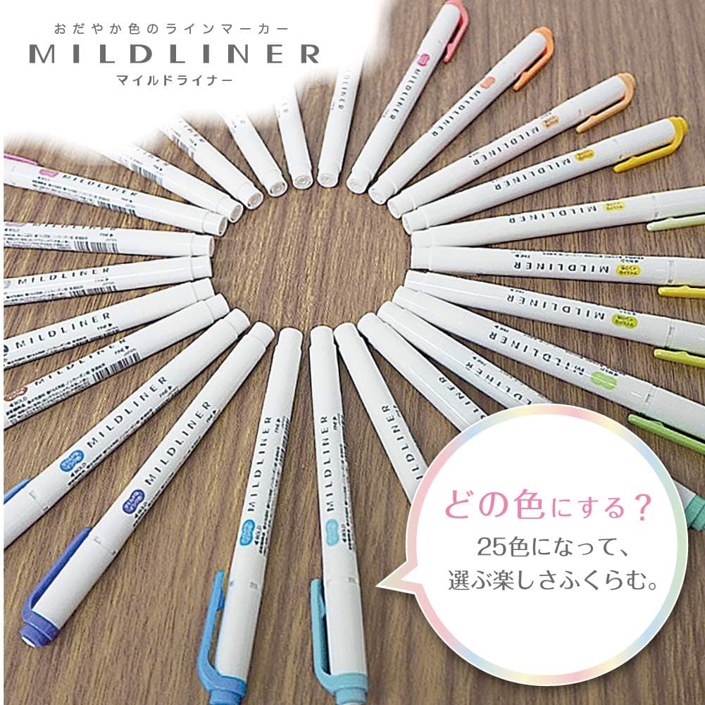 Zebra Mildliner 25 Colors Set WKT7-25C thumbnail 2