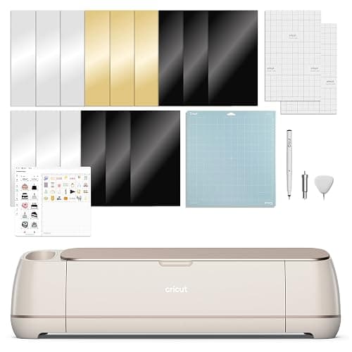 Cricut Maker 4 - Smart Cutting Machine (Seashell) | Digital Content Bundle | Includes 30 images in Design Space App - Image 1