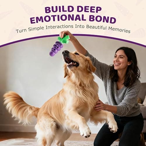 Frienhund Indestructible Dog Toys for Aggressive Chewers: Heavy Duty Milk-Flavored Chew Toy for Medium & Large Dogs 20–70 lb, Dental Teeth Cleaning, Long-Lasting Enrichment Toys(Purple) thumbnail 7