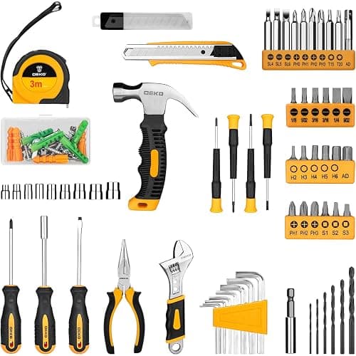 DEKOPRO Tool Set：Tool Kit with 8V Cordless Drill,Tool Box with Drill,Hand Drill Set for Men & Women,Home Tool Kits for House Repair,Handyman,DIY 126 Piece thumbnail 3