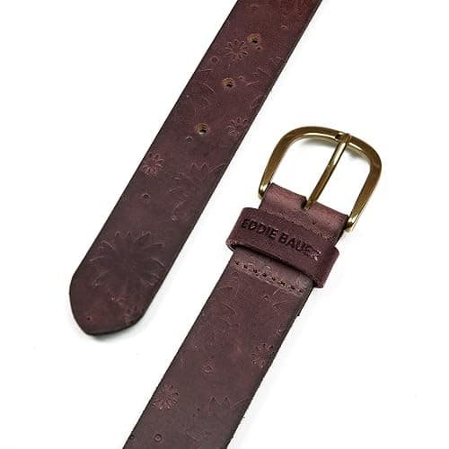 Eddie Bauer Women's Casual Leather Belts with Durable Metal Buckle thumbnail 4