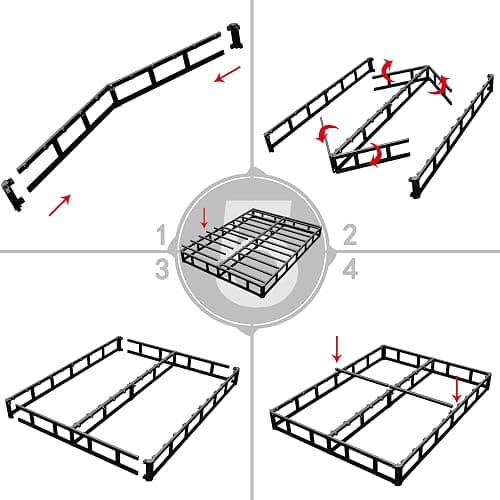 HOBINCHE King Box Spring - 7 Inch High Profile Box Spring for King Bed, Sturdy Metal Frame Mattress Foundation, Easy Assembly, Quiet & Noise-Free thumbnail 6