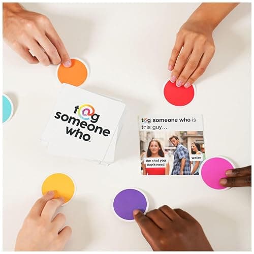Spin Master Games, Tag Someone Who, The Viral Hit Adult Card Game, Bachelorette Party Activity, Meme Party Game, 3-8 Players, for Ages 18 & Up thumbnail 3