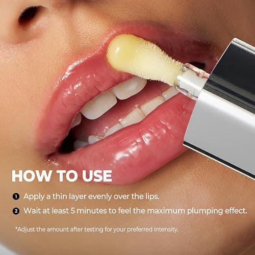 Laka Spicy Lip Plumper - Maximum Strength (#01 Pineapple) 0.14 fl.oz | Intense Plumping & Volumizing for Experienced Users | Fuller-Looking Lips | Clear, Dewy, Non-Sticky | Korean Lip Makeup thumbnail 7