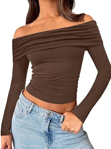 Trendy Queen Long Sleeve Shirts Tops - Image 1