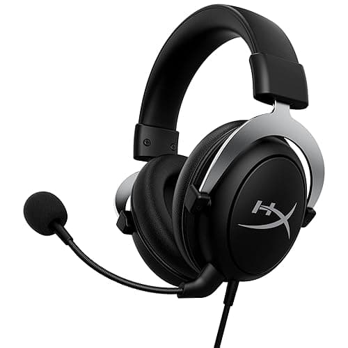 HyperX CloudX, Official Xbox Licensed Gaming Headset, Compatible with Xbox One and Series X|S, Memory Foam Ear Cushions, Detachable Noise-Cancelling Mic, in-line Audio Controls,Black/ Silver - Image 1